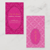 PixDezines Céline Damask Visitekaartje (Voorkant / Achterkant)