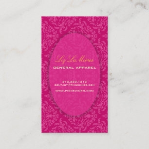 PixDezines Céline Damask Visitekaartje