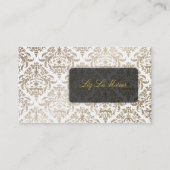 PixDezines Céline Damask Visitekaartje (Achterkant)