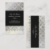 PixDezines Céline Damask Visitekaartje (Voorkant / Achterkant)
