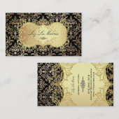 PixDezines Céline Damast Visitekaartje (Voorkant / Achterkant)