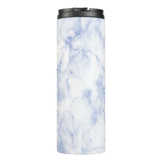 PixDezines CERULEAN BLUE MARBLE Thermosbeker (Achterkant)