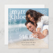 PixDezines Chadelier+Filigree/save date Save The Date (Voorkant / Achterkant)