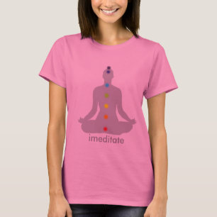 PixDezines Chakra Meditation, instelbaar T-shirt