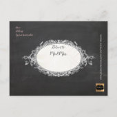 PixDezines CHALKBOARD AFSTUDEREN/DIY Uitnodiging Briefkaart (Achterkant)