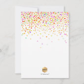 PixDezines Chalkboard Confetti Afstudeerder Party Kaart (Achterkant)