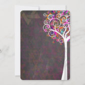 PixDezines CHALKBOARD TREE OF LIFE BAT MITZVAH Kaart (Achterkant)