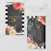 PixDezines Chalkboard+ volken Visitekaartje (Voorkant / Achterkant)