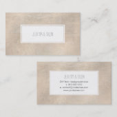 PixDezines champagne plaid/faux silver Visitekaartje (Voorkant / Achterkant)