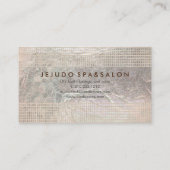 PixDezines champagneroosters/faux folie Visitekaartje (Achterkant)