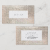 PixDezines champagneroosters/faux folie Visitekaartje (Voorkant / Achterkant)