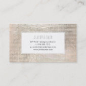 PixDezines champagneroosters/faux folie Visitekaartje (Achterkant)