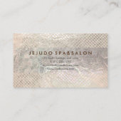 PixDezines champagneroosters/faux folie Visitekaartje (Achterkant)