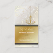 PixDezines Chandelier cupcakes zwammen/parelwit Visitekaartje (Voorkant)