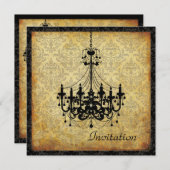 PixDezines  Chandelier+damask, parkwater Kaart (Voorkant / Achterkant)