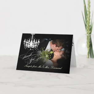 PixDezines Chandelier/Dank u/ZY tekst Bedankkaart