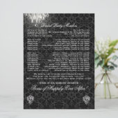 PixDezines chandelier/desiree damask/programme Programmakaart (Staand voorkant)