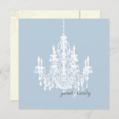 PixDezines Chandelier/DIY achtergrondkleur! Kaart (Voorkant / Achterkant)