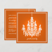 PixDezines Chandelier/DIY achtergrondkleur! Kaart (Voorkant / Achterkant)