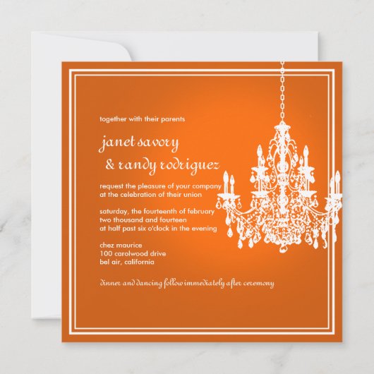 PixDezines Chandelier/DIY achtergrondkleur! Kaart (Achterkant)