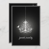 PixDezines chandelier/DIY event+background color Kaart (Voorkant / Achterkant)