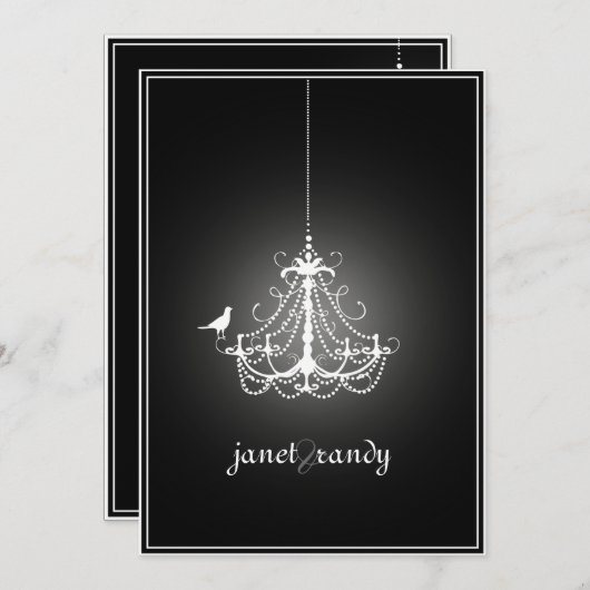 PixDezines chandelier/DIY event+background color Kaart (Voorkant / Achterkant)