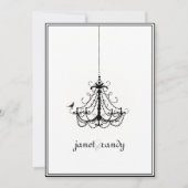 PixDezines chandelier/DIY event+background kleur! Kaart (Voorkant)