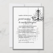 PixDezines chandelier/DIY event+background kleur! Kaart (Achterkant)