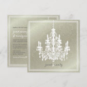 PixDezines Chandelier+Fidora Damask achtergrond Kaart (Voorkant / Achterkant)