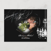 PixDezines Chandelier Heart Photo Lijst / Dank u Briefkaart (Voorkant)