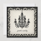 PixDezines Chandelier+olivia damask Kaart (Voorkant)