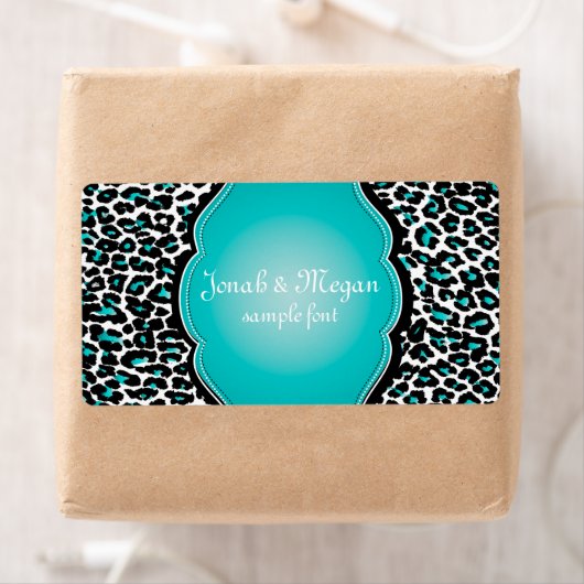 PixDezines cheetah / DIY achtergrond kleur! Etiket (Insitu)