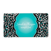 PixDezines cheetah / DIY achtergrond kleur! Etiket (Voorkant)