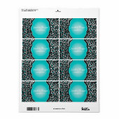 PixDezines cheetah / DIY achtergrond kleur! Etiket (Full Sheet)