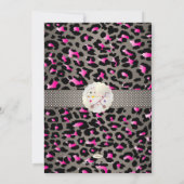 PixDezines cheetah/geboorteaankondiging/douche Kaart (Achterkant)