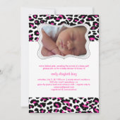 PixDezines cheetah/geboorteaankondiging/douche Kaart (Voorkant)