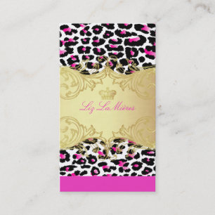 PixDezines cheetah spots/diy achtergrond kleur Visitekaartje