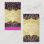 PixDezines cheetah spots/diy achtergrond kleur Visitekaartje (Voorkant / Achterkant)