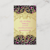 PixDezines cheetah spots/diy achtergrond kleur Visitekaartje (Achterkant)