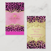 PixDezines cheetah spots/DIY achtergrond Visitekaartje (Voorkant / Achterkant)