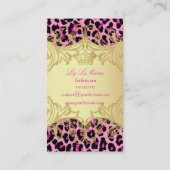 PixDezines cheetah spots/DIY achtergrond Visitekaartje (Achterkant)