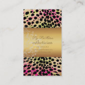 PixDezines  cheetah+zebra Visitekaartje (Achterkant)