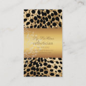 PixDezines  cheetah+zebra Visitekaartje (Achterkant)