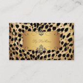 PixDezines  cheetah+zebra Visitekaartje (Voorkant)