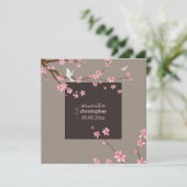PixDezines Cherry Blossom/diy achtergrondkleur Kaart (Staand voorkant)
