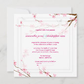 PixDezines Cherry Blossom/diy background Kaart (Achterkant)