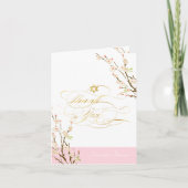 PixDezines Cherry Blossom/Mitzvah Dank u Bedankkaart (Voorkant)