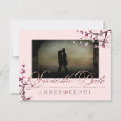 PixDezines Cherry Blossom sparen de Datum Save The Date (Voorkant)