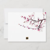 PixDezines Cherry Blossom sparen de Datum Save The Date (Achterkant)