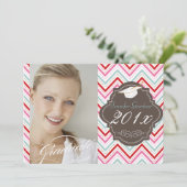 PixDezines chevron afstuderen Kaart (Staand voorkant)